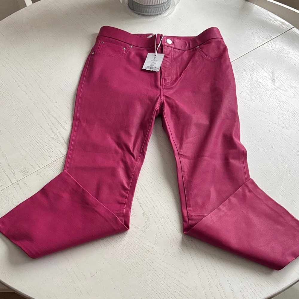 Walter Baker pink leather pants